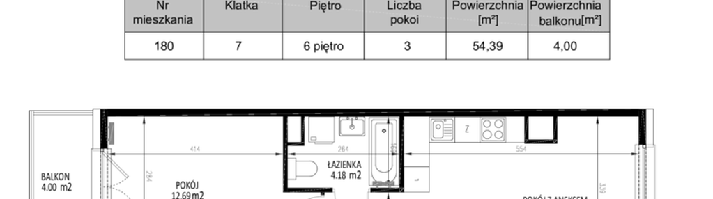 Mieszkanie w inwestycji: Krakowskie Tarasy etap V