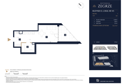 Mieszkanie w inwestycji: Rezydencja Zegrze etap III