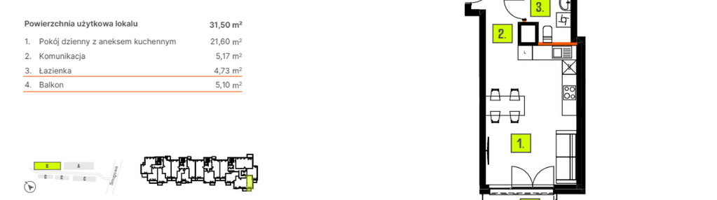 Mieszkanie w inwestycji: Osiedle BLASK - Etap I