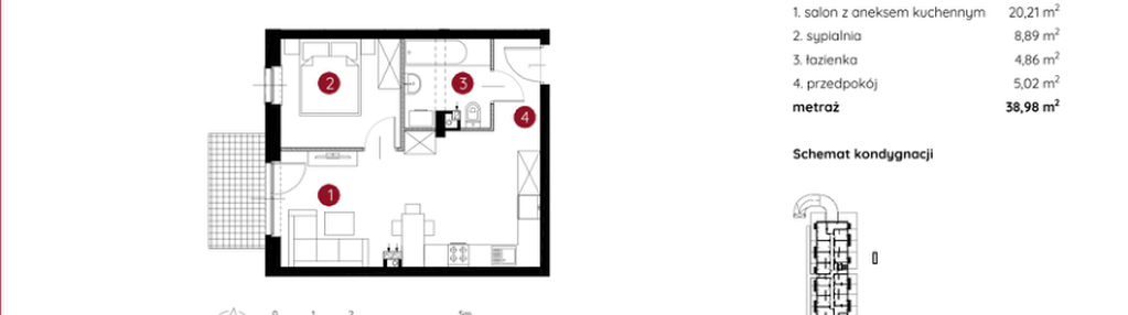 Mieszkanie w inwestycji: Murapol Helio