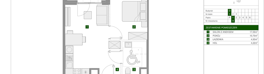 Mieszkanie w inwestycji: Osiedle Urbino etap 1.4