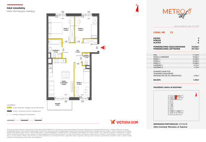 Mieszkanie w inwestycji: Metro Art 11