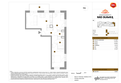 Mieszkanie w inwestycji: Apartamenty nad Oławką etap II