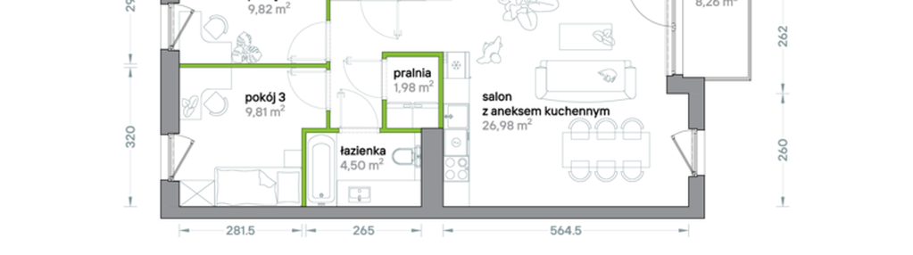 Mieszkanie w inwestycji: Podhalańska Vita
