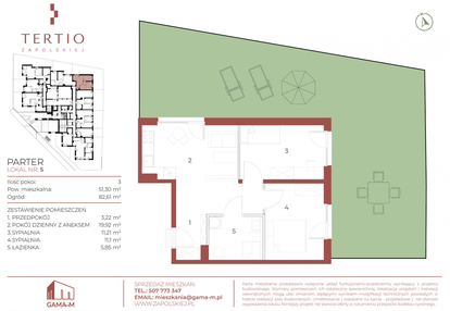 Mieszkanie w inwestycji: Tertio Zapolskiej