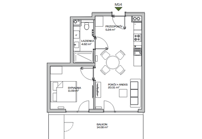 Mieszkanie w inwestycji: Zielona Marina - Apartamenty inwestycyjne
