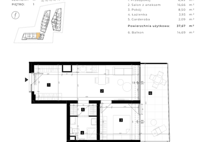 Mieszkanie w inwestycji: Cisha Apartamenty Dziwnów