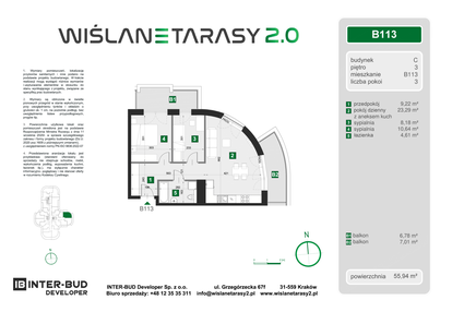Mieszkanie w inwestycji: Wiślane Tarasy 2.0 budynek C