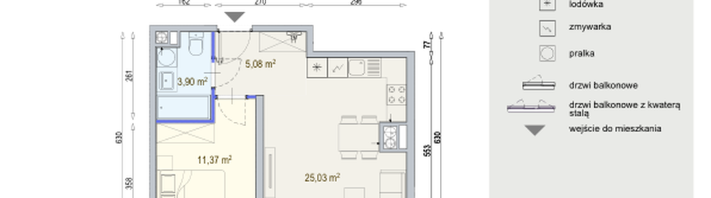 Mieszkanie w inwestycji: Modern Mokotów etap 6, budynek F1 i F2