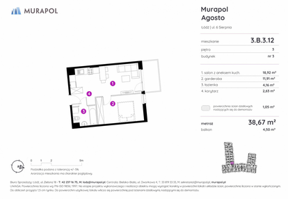 Mieszkanie w inwestycji: Murapol Agosto