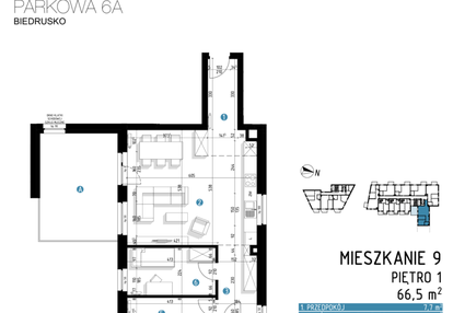 Mieszkanie w inwestycji: Parkowa 6AC - ETAP III