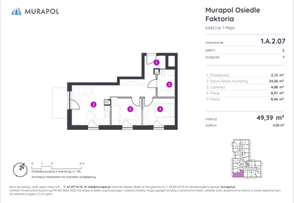 Mieszkanie w inwestycji: Murapol Osiedle Faktoria