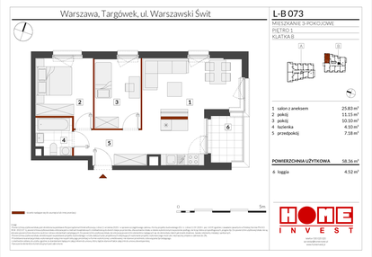 Mieszkanie w inwestycji: Warszawski Świt etap XII