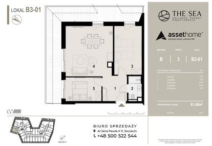 Mieszkanie w inwestycji: The Sea Resort Międzyzdroje
