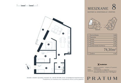 Mieszkanie w inwestycji: Pratum Apartamenty Etap I