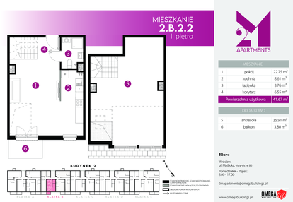 Mieszkanie w inwestycji: 2M Apartments Etap III