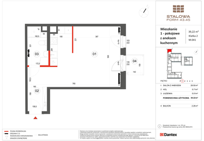Mieszkanie w inwestycji: Stalowa Form 43.45