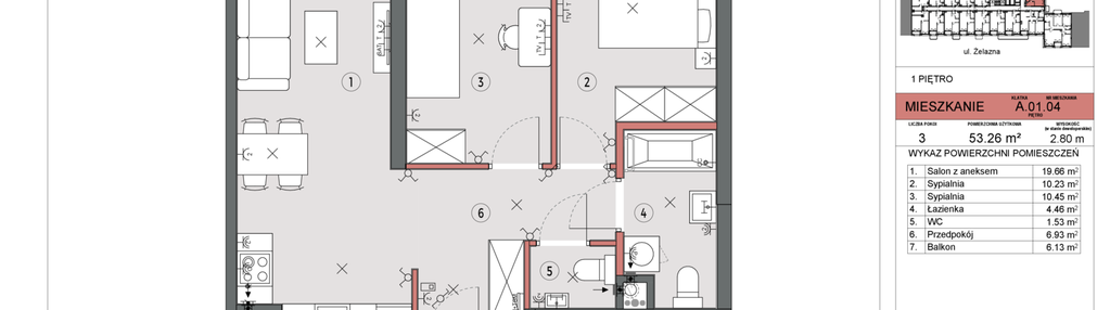 Mieszkanie w inwestycji: Żelazna 54