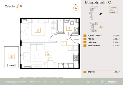 Mieszkanie w inwestycji: Osiedle Fi bud. 22, 24