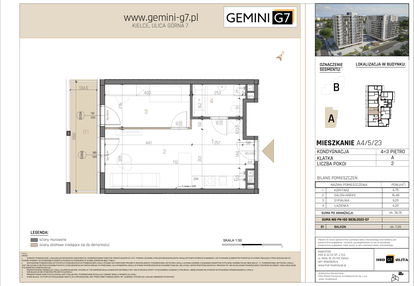 Mieszkanie w inwestycji: GEMINI G-7