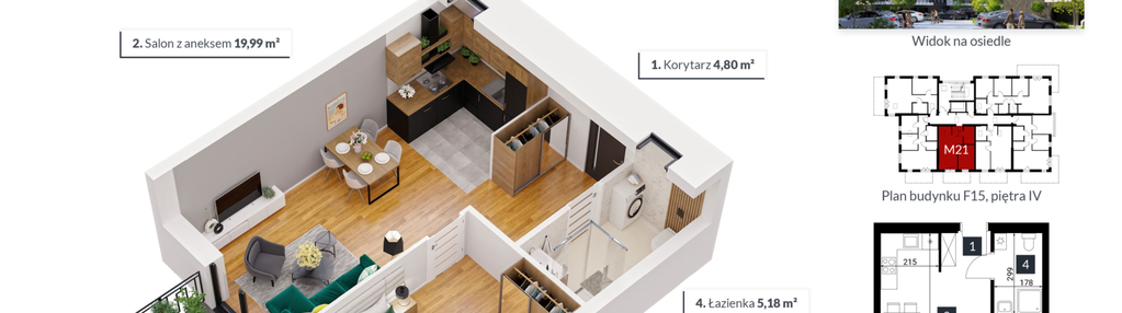 Mieszkanie w inwestycji: Tęczowy Zakątek F-15