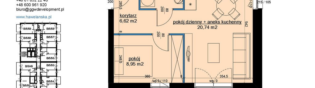 Mieszkanie w inwestycji: Osiedle Hawelańska etap III - bud. B