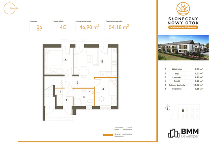 Mieszkanie w inwestycji: Słoneczny Nowy Otok - Malownicza Południe etap II
