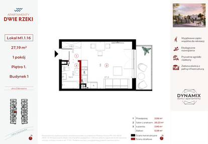 Mieszkanie w inwestycji: Apartamenty Dwie Rzeki