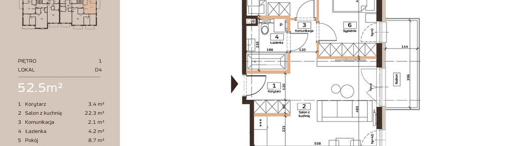 Mieszkanie w inwestycji: Domkove Widzew