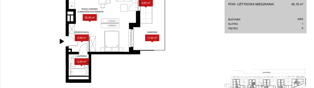 Mieszkanie w inwestycji: Przystań Reymonta etap II