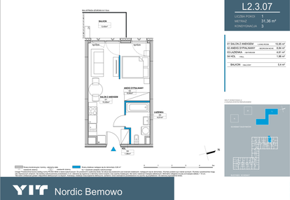 Mieszkanie w inwestycji: Nordic Bemowo - etap III