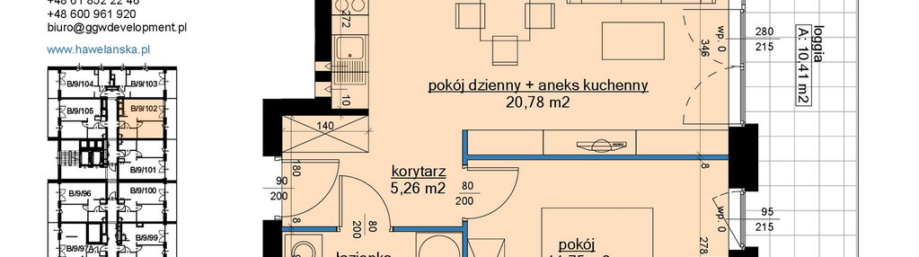 Mieszkanie w inwestycji: Osiedle Hawelańska etap III - bud. B