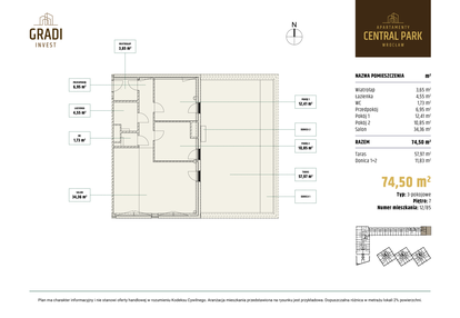 Mieszkanie w inwestycji: Apartamenty Central Park Wrocław