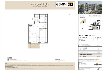 Mieszkanie w inwestycji: GEMINI G-7