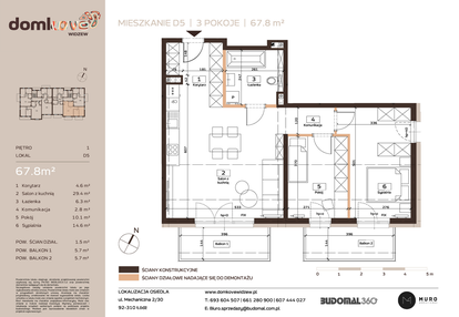 Mieszkanie w inwestycji: Domkove Widzew