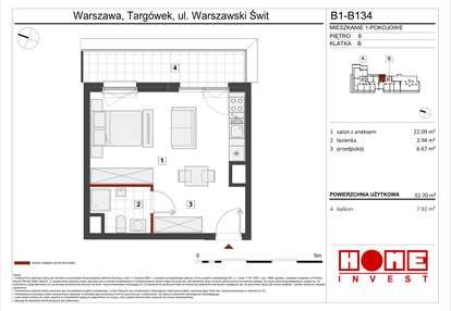 Mieszkanie w inwestycji: Warszawski Świt etap VIII