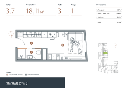 Mieszkanie w inwestycji: Starowiejska 3