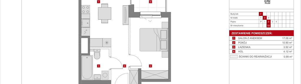 Mieszkanie w inwestycji: Dzielnica Mieszkaniowa Metro Zachód - etap 8