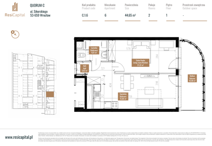 Mieszkanie w inwestycji: Quorum Apartments