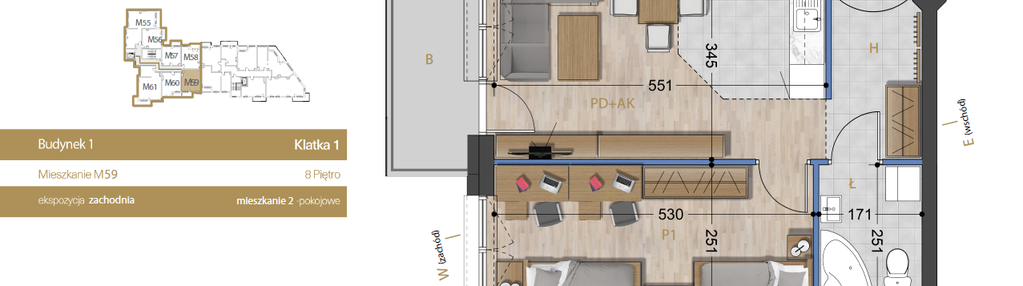 Mieszkanie w inwestycji: Osiedle Dakar Karolina