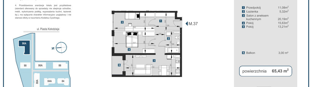 Mieszkanie w inwestycji: Piasta Towers bud. 90A