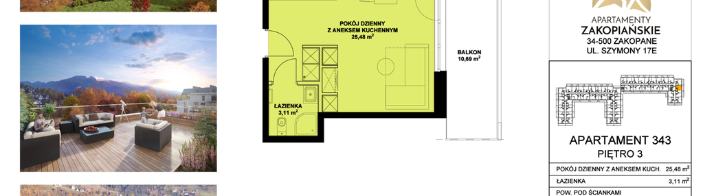 Mieszkanie w inwestycji: Apartamenty Zakopiańskie