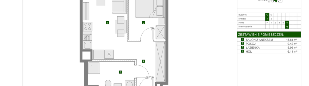Mieszkanie w inwestycji: Osiedle Urbino etap 4.2