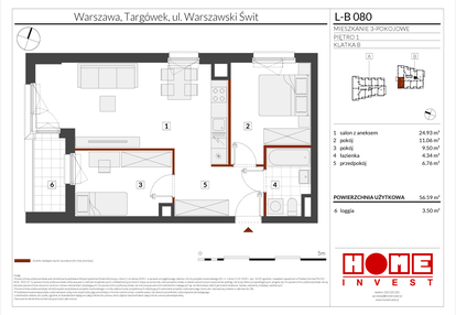 Mieszkanie w inwestycji: Warszawski Świt etap XII