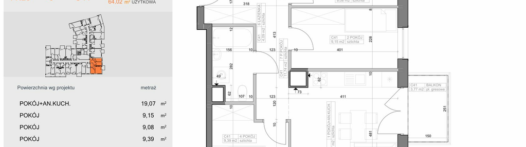 Mieszkanie w inwestycji: Industria etap I-D