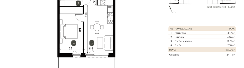 Mieszkanie w inwestycji: Dębowa 45