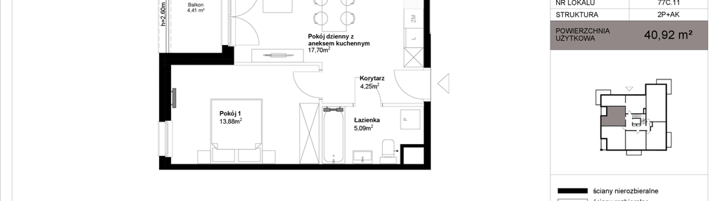 Mieszkanie w inwestycji: Strzeszyńska 77
