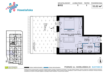 Mieszkanie w inwestycji: Osiedle Hawelańska etap III - bud. B