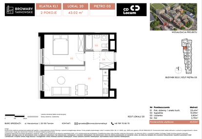 Mieszkanie w inwestycji: Browary Tarnowskie etap 1