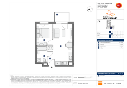 Mieszkanie w inwestycji: Osiedle Bokserska 71 etap II